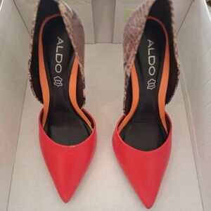 ALDO Women's Red Pointed Toe Heels